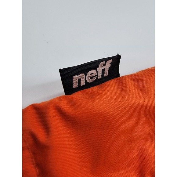 Neff Throwback Poncho Tech Shred Jacket, Men's Large, Orange / ‎ Blue EUC - Picture 12 of 16